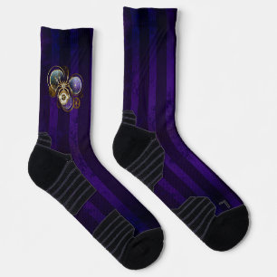 Chaussette Spider Steampunk sur Arrière - plan pourpre