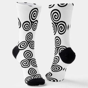 Chaussette Spirales noires triples Thunder_Cove