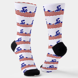 Chaussette Sports de natation patriotiques des États-Unis