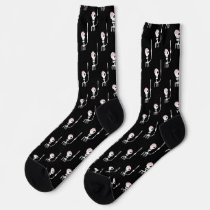 Chaussette Squelette d'Halloween avec épée