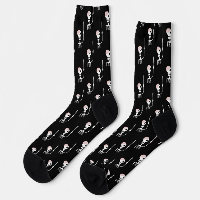 Chaussette Squelette d'Halloween avec épée (Gauche)