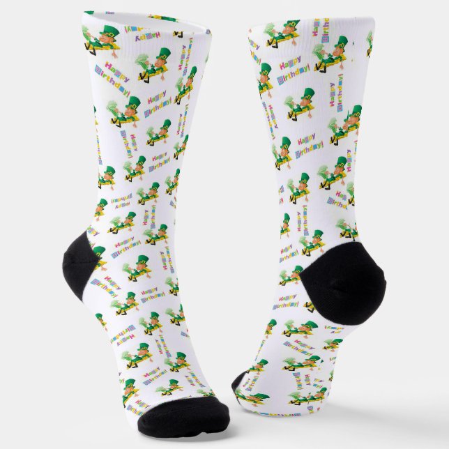 Chaussette St. Patrick's Day Joyeuses Chaussettes d'anniversa (Angulaire)