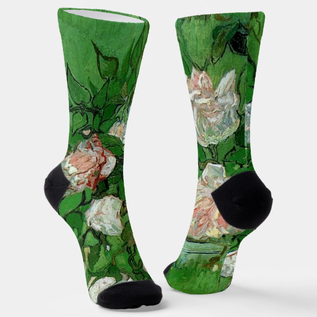 Chaussette Still Life : Roses roses roses de Vincent van Gogh (Angulaire)