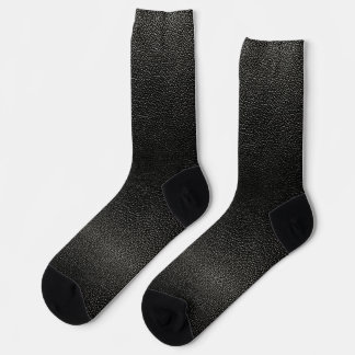 CHAUSSETTE STYLE EN CUIR NOIR