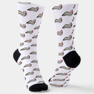 Chaussette Sucre de canne Chat Noël