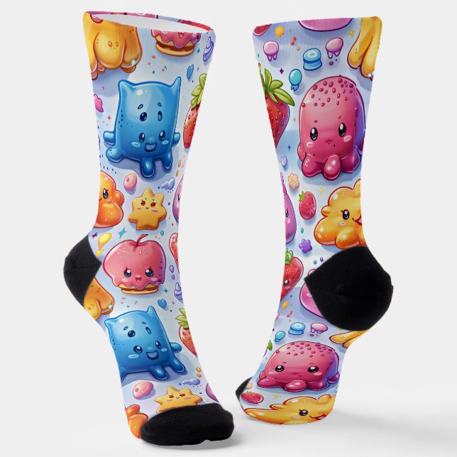 Chaussette  Sucrés drôles mignons  (Angulaire)