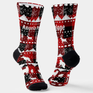 Chaussette Sweater Nordic Winter Animaux Buffalo Nom de la pl