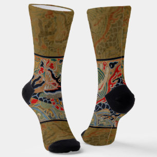 Chaussette Symbole dragon chinois Antique asiatique