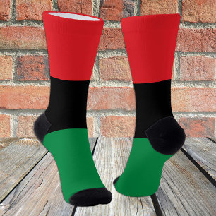 Chaussette Symbole du drapeau unien et drapeau panafricain /