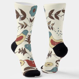 Chaussette SYMBOLE Hex Amish néerlandais Pennsylvanie Bird Am