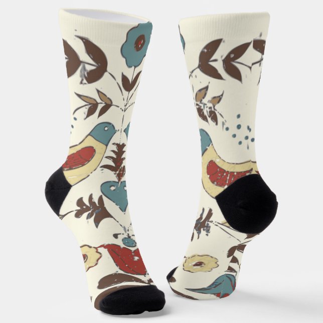 Chaussette SYMBOLE Hex Amish néerlandais Pennsylvanie Bird Am (Angulaire)