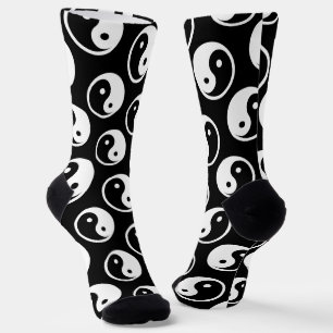 Chaussette Symbole Yin Yang - tatouage solide design 2