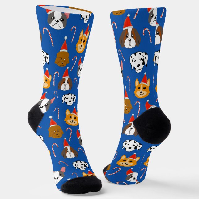 Chaussette Sympa Chien de Noël Motif (Angulaire)