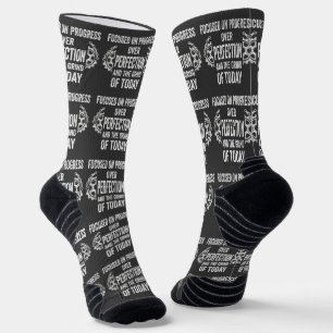 Chaussette T-shirt de motivation pour la forme physique centr