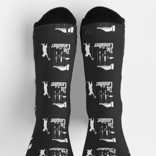 Chaussette T-shirt graphique parodique de chat de la mafia am