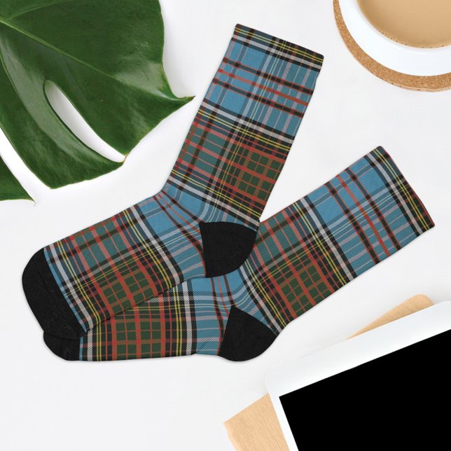 Chaussette Tartan de contrôle de plaid Clan Anderson (Rustic Plaid Anderson Tartan Socks)
