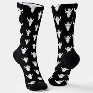 Chaussette Taureau Crypto Noir