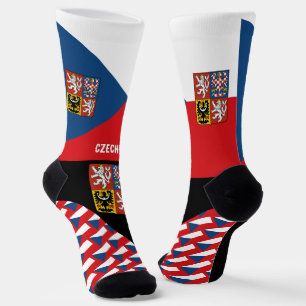 Chaussette Tchèque, mode, drapeau tchèque, patriotique