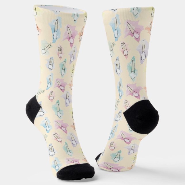 Chaussette Teintures d'aquarelle (Angulaire)