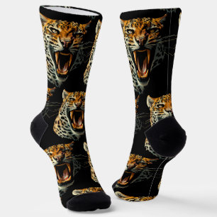 Chaussette Tête d'attaque du léopard