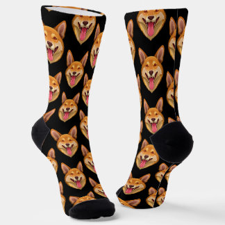 Chaussette Tête de dingo chien sauvage australien