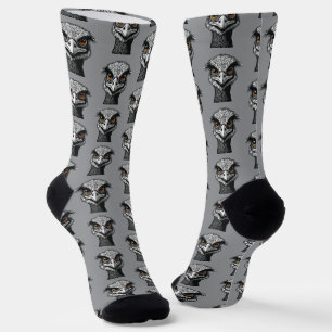 Chaussette Tête d'oiseau émeu