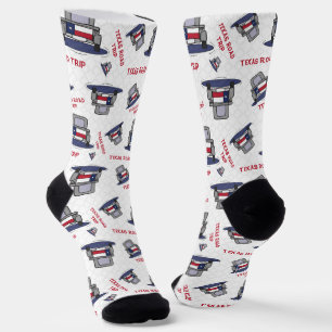 Chaussette Texas Road Trip State Drapeau Chaussettes de camio