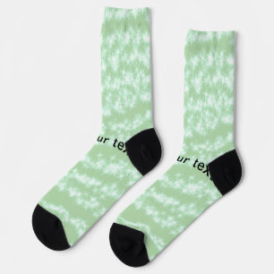 Chaussette texte de nom de scintillement de paillettes pastel