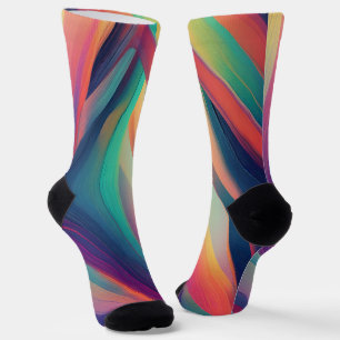 Chaussette texture fractale Abstraite