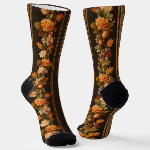 Chaussette Thanksgiving Automne Cottage Cottage Core