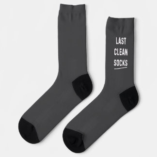 Chaussette The Last Clean Gray Socks