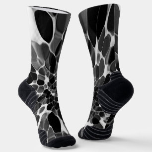 Chaussette Tie-dye noir et blanc