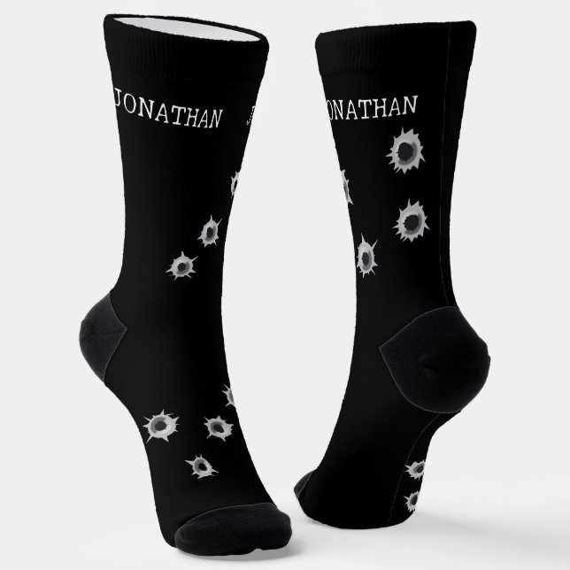 Chaussette Tir sur des tireurs de trous de balle personnalisé (Angulaire)