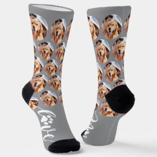 Chaussette Tirage personnalisé d'une photo d'animal de compag