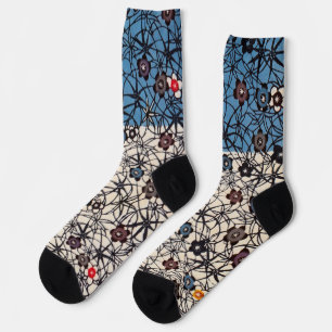 Chaussette Tissu de kimono japonais vintage (Bingata)