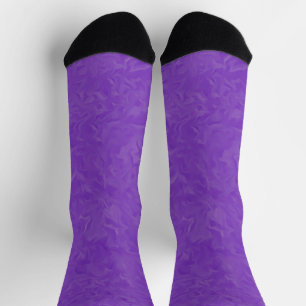 Chaussette Tons torsadés de violet de l'art Abstrait