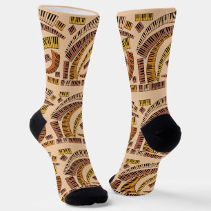 Chaussette Touches de piano courbes