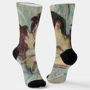 Chaussette Toulouse-Lautrec - Au lit : Le baiser