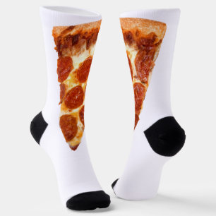 Chaussette tranche de pizza pepperoni classique de SlipperyJo