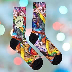 Chaussette Trier en style : Équipe de graffitis urbaine perso
