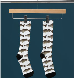 Chaussette Trophée Walleye Pêche Motif en plein air Poisson