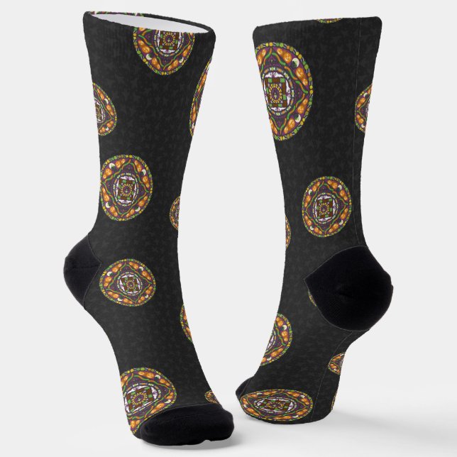 Chaussette Trucs et traitements Mandala (Angulaire)