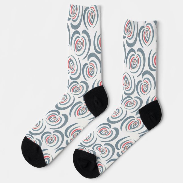 Chaussette Tulipe bleue  (Gauche)