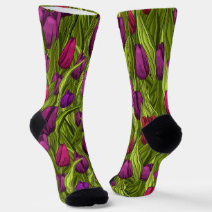 Chaussette Tulipes