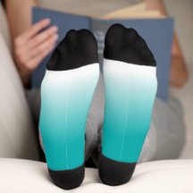 Turquoise noir et blanc Ombre