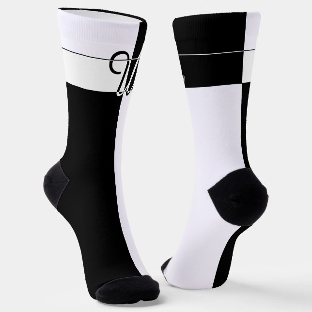 Chaussette U monogramme (Angulaire)