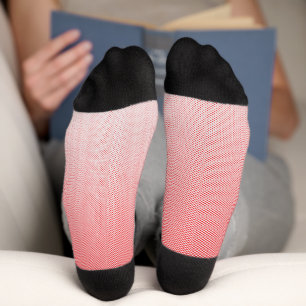 Chaussette un arrière - plan rouge et blanc avec de petits ca