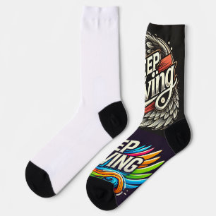 Chaussette Un message positif s'envole