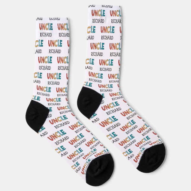 Chaussette Uncle personnalisé Retro cadeau meilleur oncle jam (Droite)