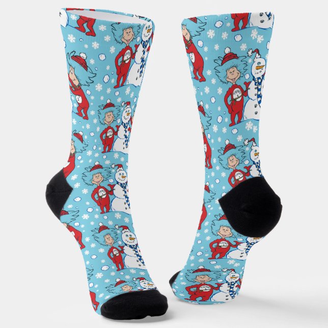 Chaussette Une chose deux Motif de neige (Angulaire)